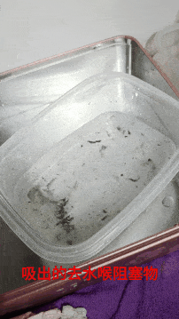 吸出的去水喉阻塞物